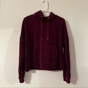 Suede hoodie